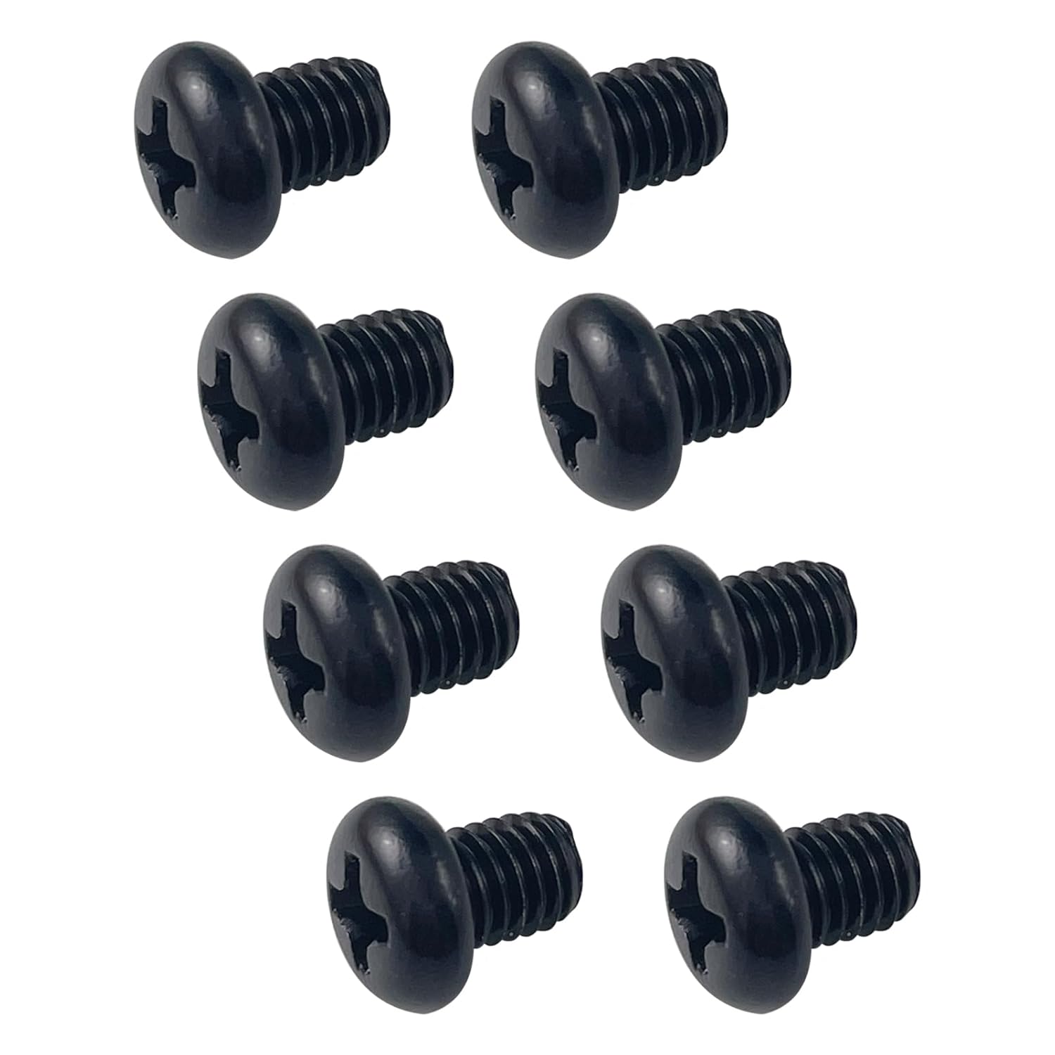 M5-0.8X6mm Rear License Plate Screws Compatible with Tesla Model 3, Y and BMW 18-8 Stainless Steel Black Zinc Plated 8 Pack