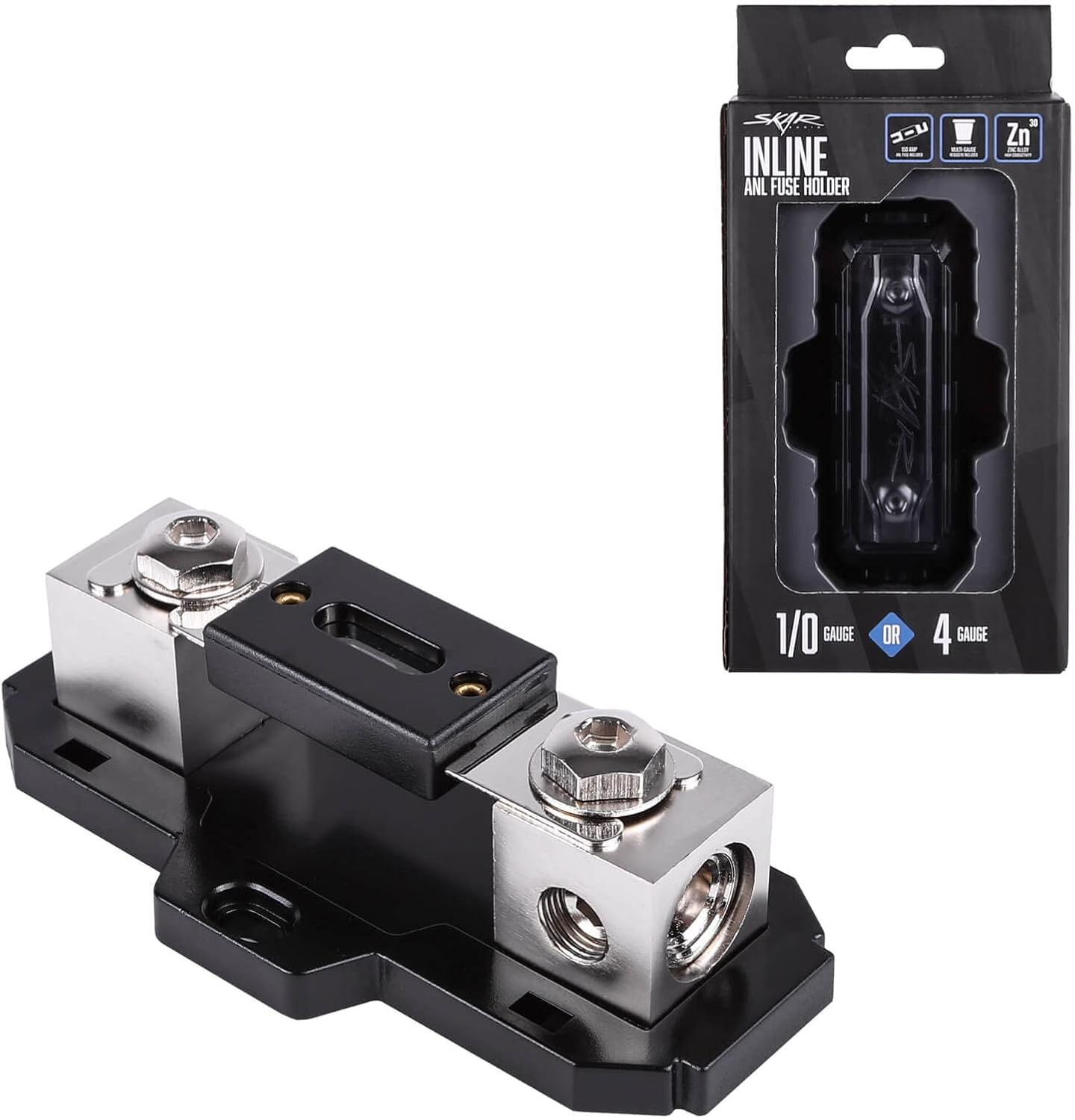 Skar Audio 1/0 or 4 Gauge in-line ANL Fuse Holder with 150 Amp Fuse - Image 7