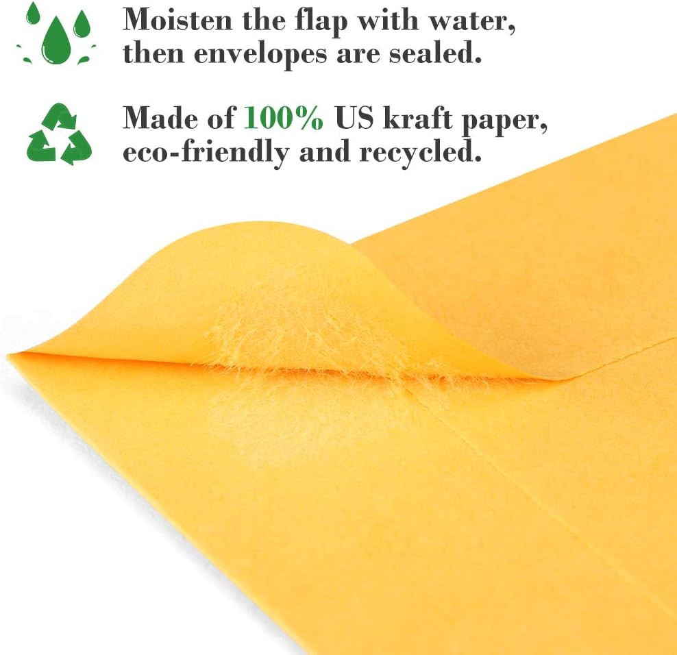 ValBox No.1 Coin Envelopes 2.25x 3.5 Small Parts Envelope with Gummed Flap for Home, Garden or Office Use, Brown Kraft Seed Envelopes 1000 per Box - Image 3
