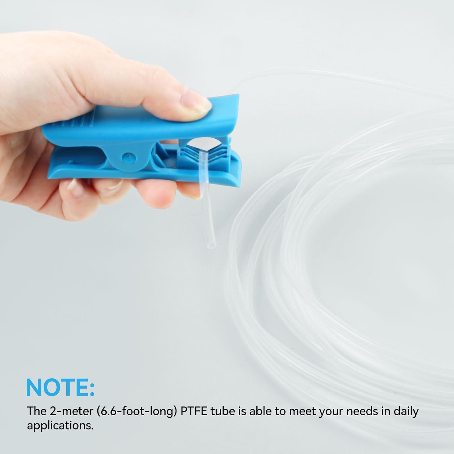 Ultra-Clear PTFE Tube for 1.75mm filament with Cutter for Extruder,2.5mm IDx4mm OD Length 2M Bowden Tube Compatible with Bambu Lab A1/A1 mini/P1P/P1S/X1C and K1/K1 Max/Ender 3 V3 (Transparent) - Image 9