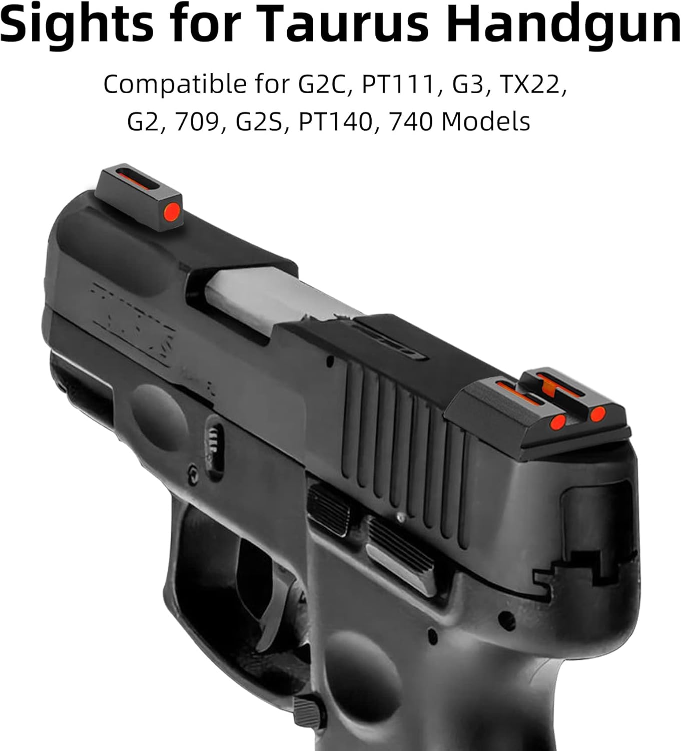 No-Tritium Fiber Optic Red/Green Sights for Pistol Taurus G2C, PT111, G3, TX22, G2, 709, G2S, PT140, 740, Taurus G2C Accessories Sights Set - Image 7