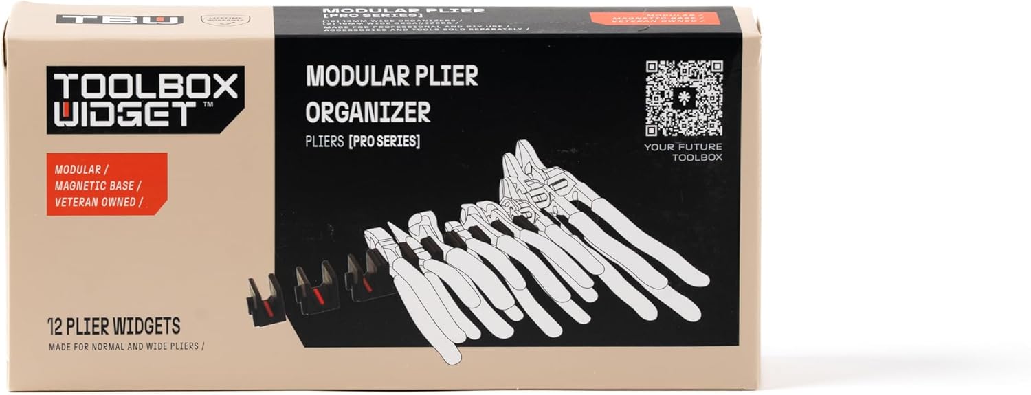 ToolBox Widget Screwdriver Organizer Pro Series 4.0 – Magnetic Holder for Tool Drawers – Modular Toolbox Organizer System – Tool Storage for Professional & DIY Mechanics - 1 Pack, 12 Holders - Image 2