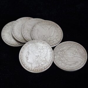 6 Pcs Morgan Dollar (3.8cm Dia) Mag...