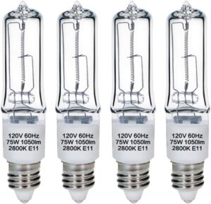 GMY JDE11 120V 75W E11 Bulb, Mini C...