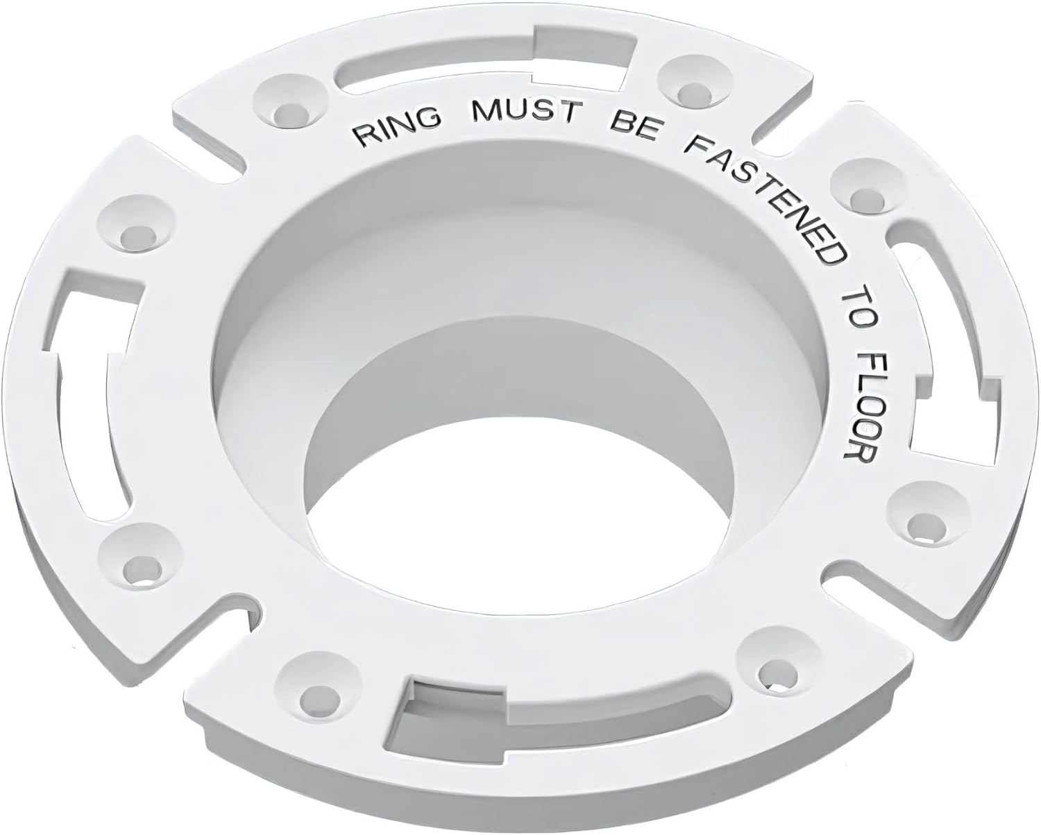 SEAFLO Universal Replacement RV Toilet 3" Floor Flange White