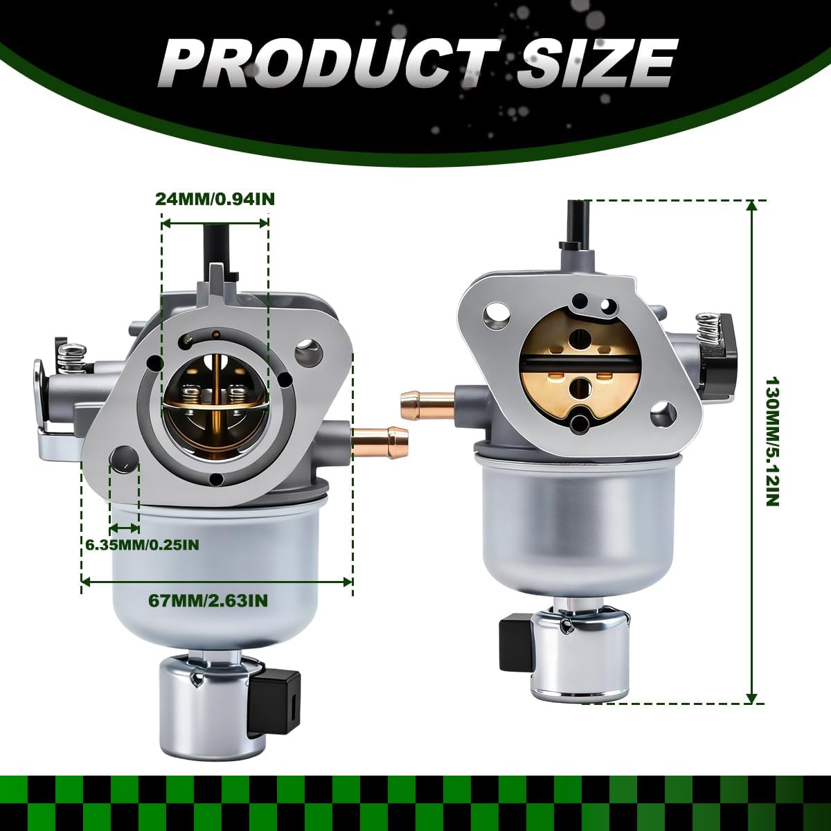 15003-7081 Carburetor with Fuel Pump Fit for Kawasaki FH580V FH541V 19Hp 4 Cycle Engines Replaces #15004-7056 15003-7102 15003-7086 - Image 3
