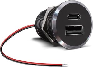 12V USB Outlet All-Aluminum QC 3.0 ...