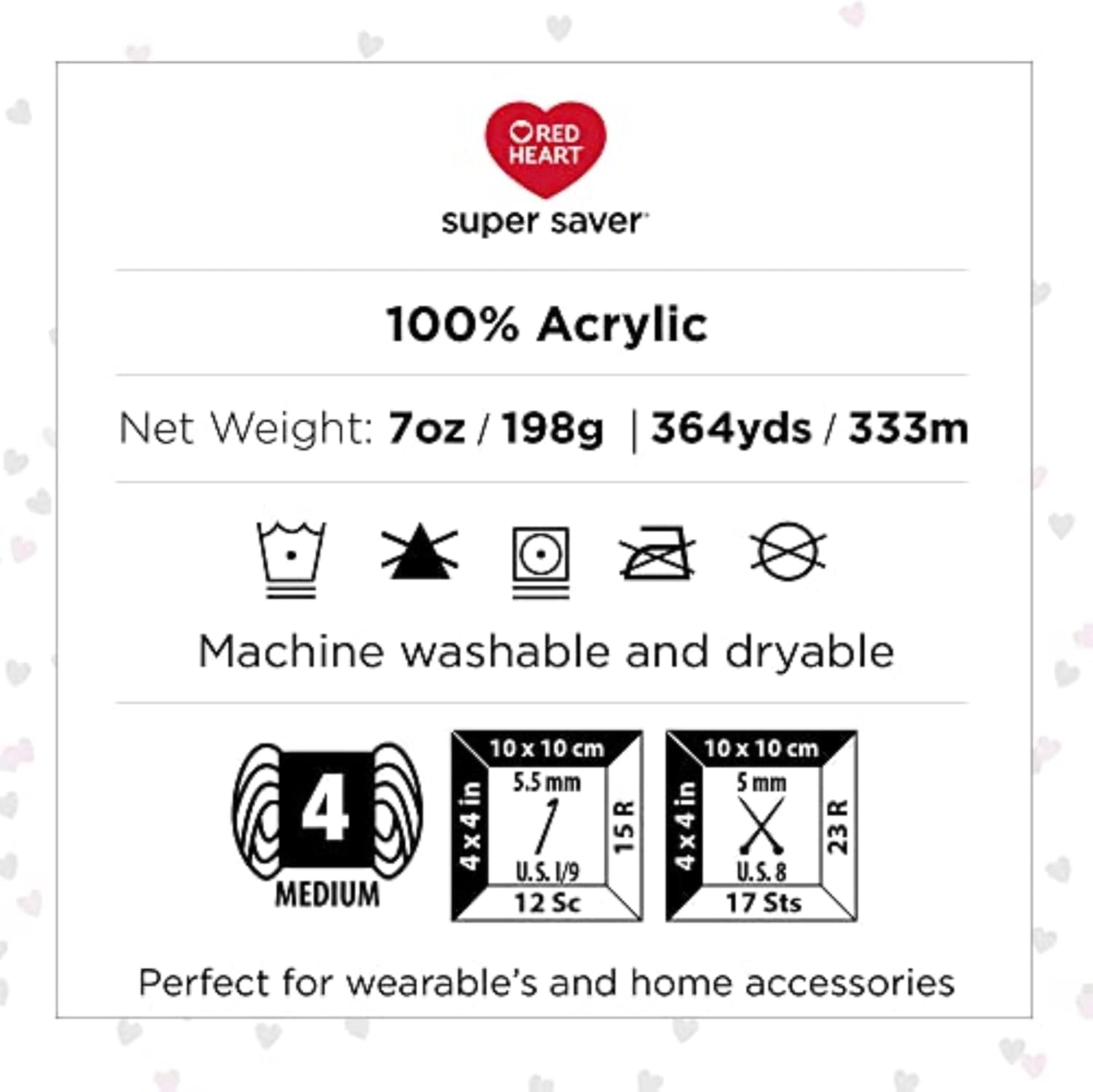 Red Heart Super Saver Pale Plum Yarn - 3 Pack of 7oz/198g - Acrylic - 4 Medium (Worsted) - 364 Yards - Knitting/Crochet - Image 11
