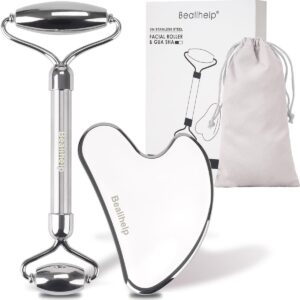 Bealihelp Face Roller and Gua Sha, ...