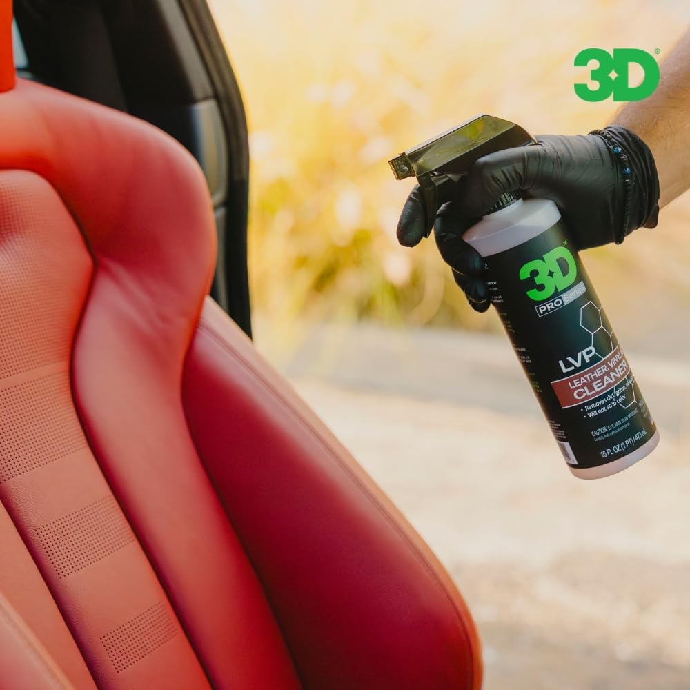 3D LVP Interior Cleaner - Removes Dirt, Grime, Grease, Oil & Stains from Leather, Vinyl & Plastic - Great for Seats, Steering Wheels, Door Panels, Dashboards - Car, Office, Home Use - 1 Gallon - Image 8