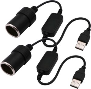 USB A Male to 12V Car Cigarette Lig...