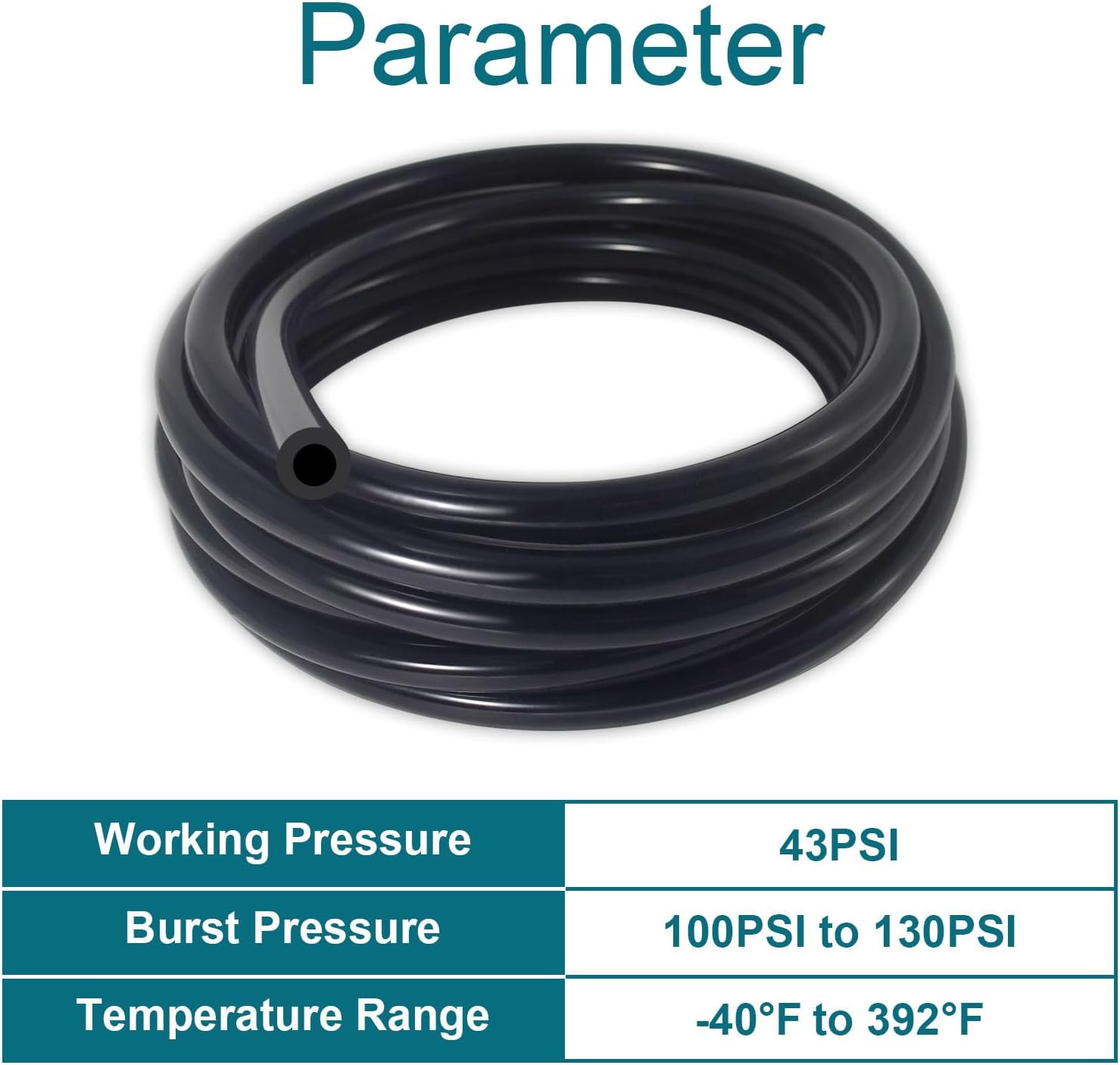4PCS Vacuum Hose Automotive, 5 FT 1/8 5/32 1/4 3/8 Inch ID Vacuum Line, 130PSI Max Pressure Vacuum Lines Automotive, Silicone Vacuum Line - Image 5