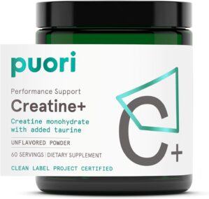 Puori Creatine Monohydrate Powder w...