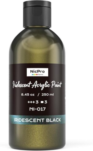 Nicpro Iridescent Black Acrylic Pai...