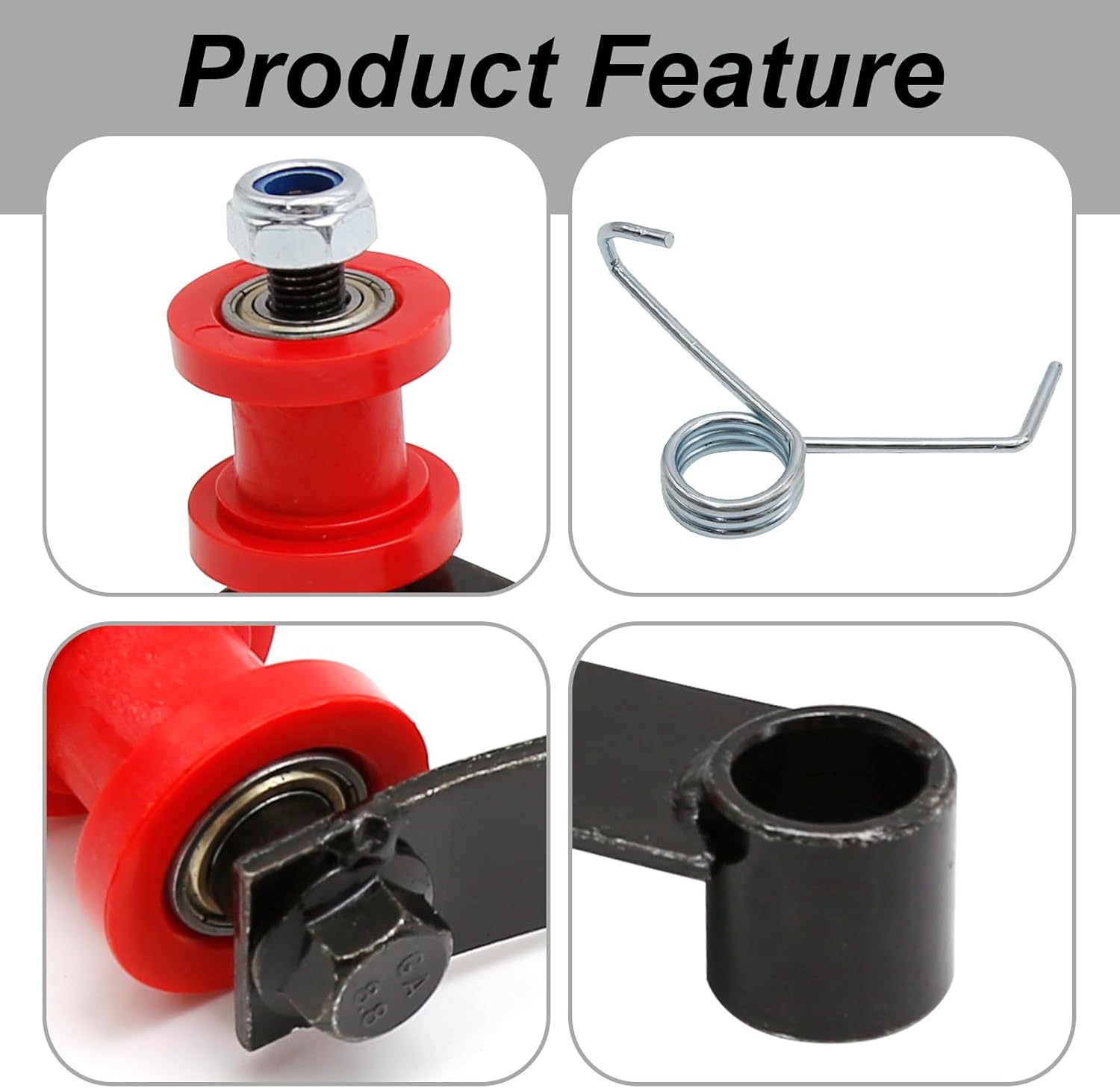 SYOWADA Chain Tensioner Replacement For Coolster Atv Go Kart 4 Wheeler 110Cc 125Cc 150Cc 200Cc 250Cc That Use 420 428 530 Chain Slider Tensioner Adjuster Roller Guide With Spring - Image 3