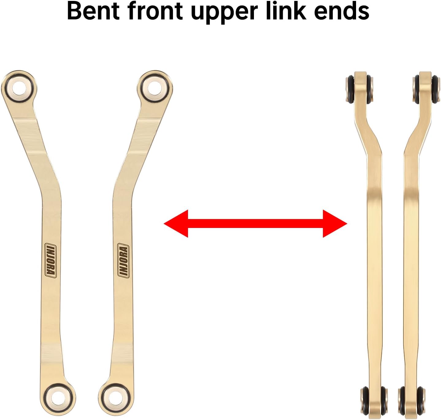 INJORA 46g Brass High Clearance Links Set for TRX4M High Trail K10 F150 1/18 RC Crawler Upgrade (4M-97) - Image 4