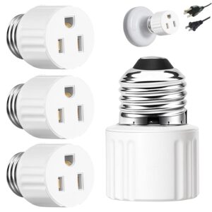 3 Packs Light Socket Plug Adapter,3...