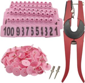 Cattle Ear Tags 001-100 Number Plas...
