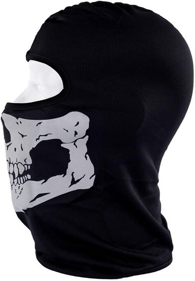 Black Balaclava Ghosts Skull Full Face Mask, Carnival Masks Tactical Balaclava Hood for Men Women Youth Halloween Cosplay Outdoor Sport Cycling Hiking Skiing - Image 5