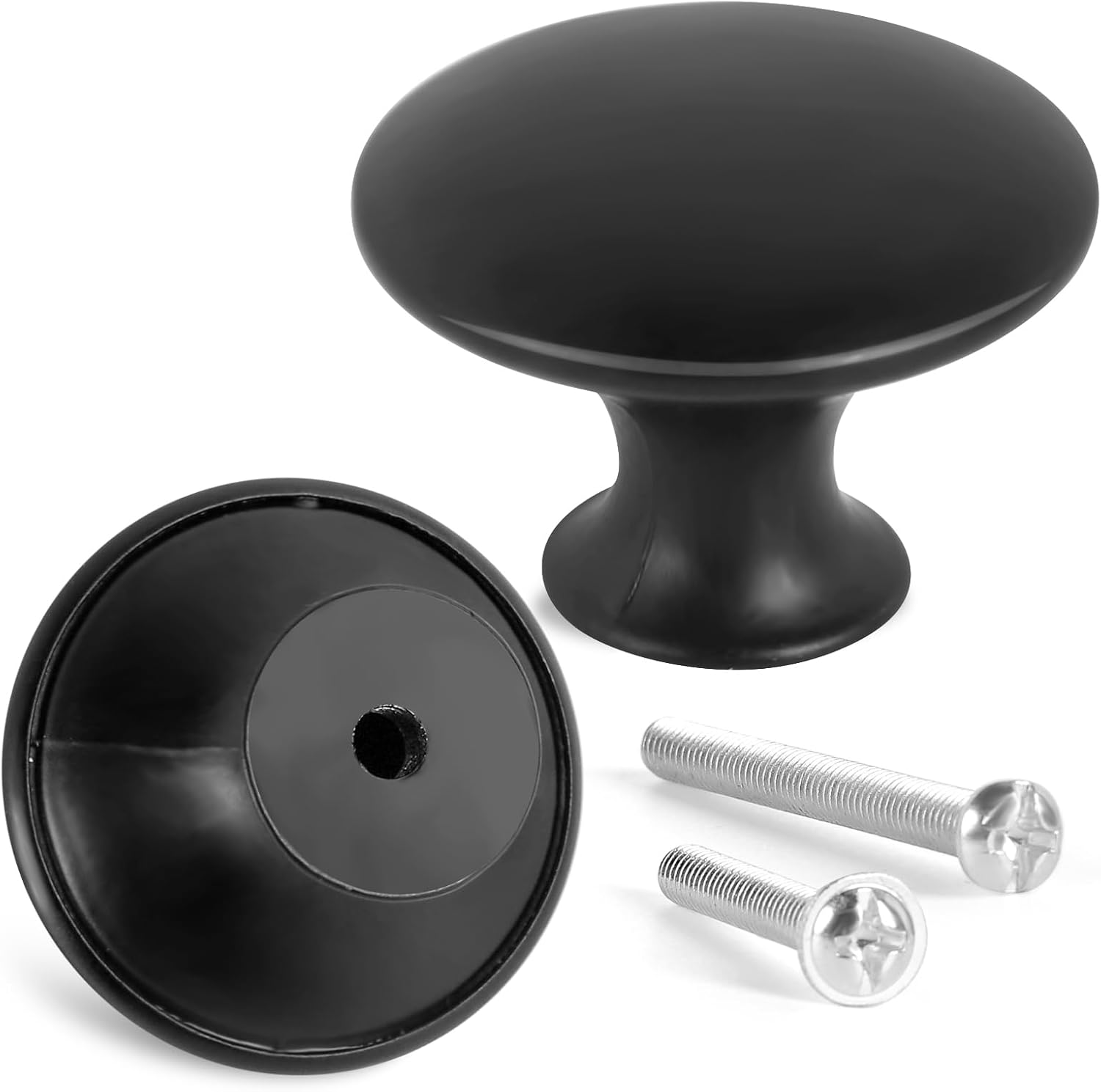 Romeda 18 Piece Drawer Knobs, Black Cabinet Knobs with Screw, 30mm Drawer Pulls for Dresser, Kitchen, and Cabinet Drawers - Image 5