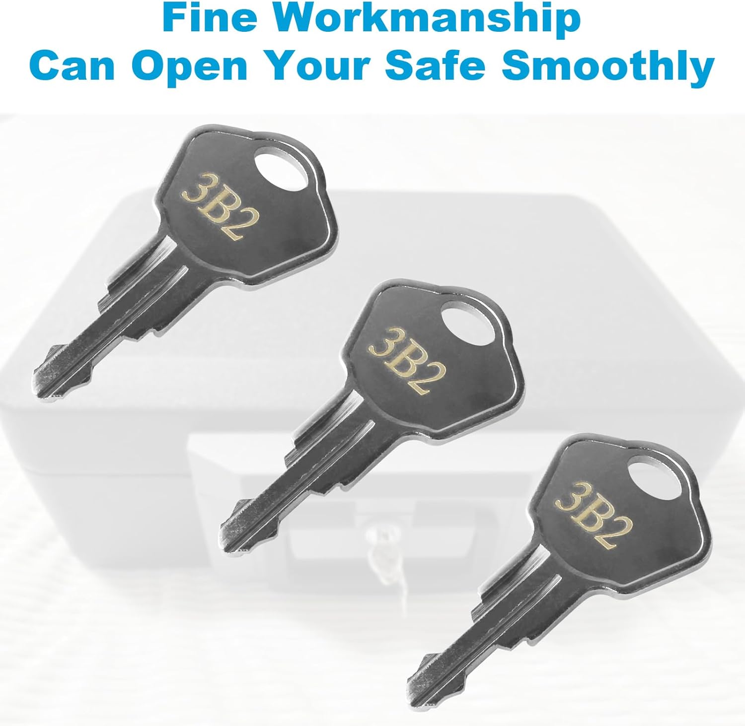 Sentry Safe Replacement Keys Model 1100-Codes 3B2 for Sentry Safe Key (Key 3B2)(3 Pcs) - Image 5