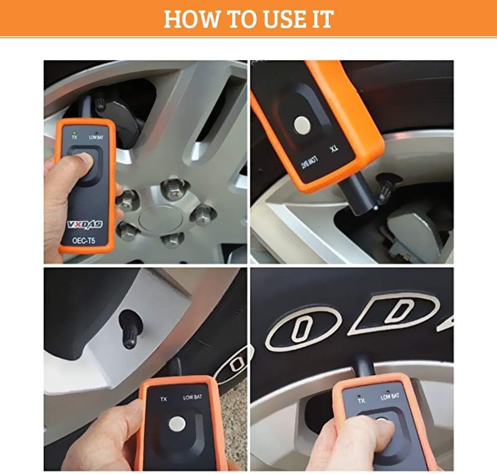 VXDAS TPMS Relearn Tool Only for GM Vehicles (2006-2024 Chevy/Buick/GMC/Opel/Cadillac) Original Sensor with 315/433 MHz, Tire Sensors Pressure Monitor System Reset Tool OEC-T5-2025 Edition - Image 5