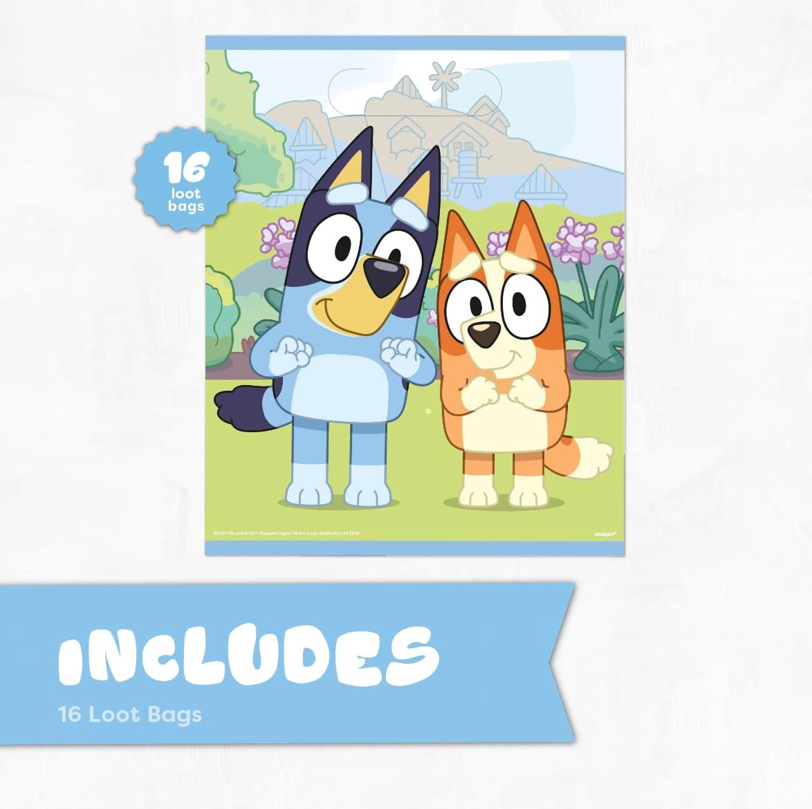 Unique Bluey Goodie Bags for Party Favors | 16 Pack | Bluey Birthday Decorations and Party Supplies - Image 2