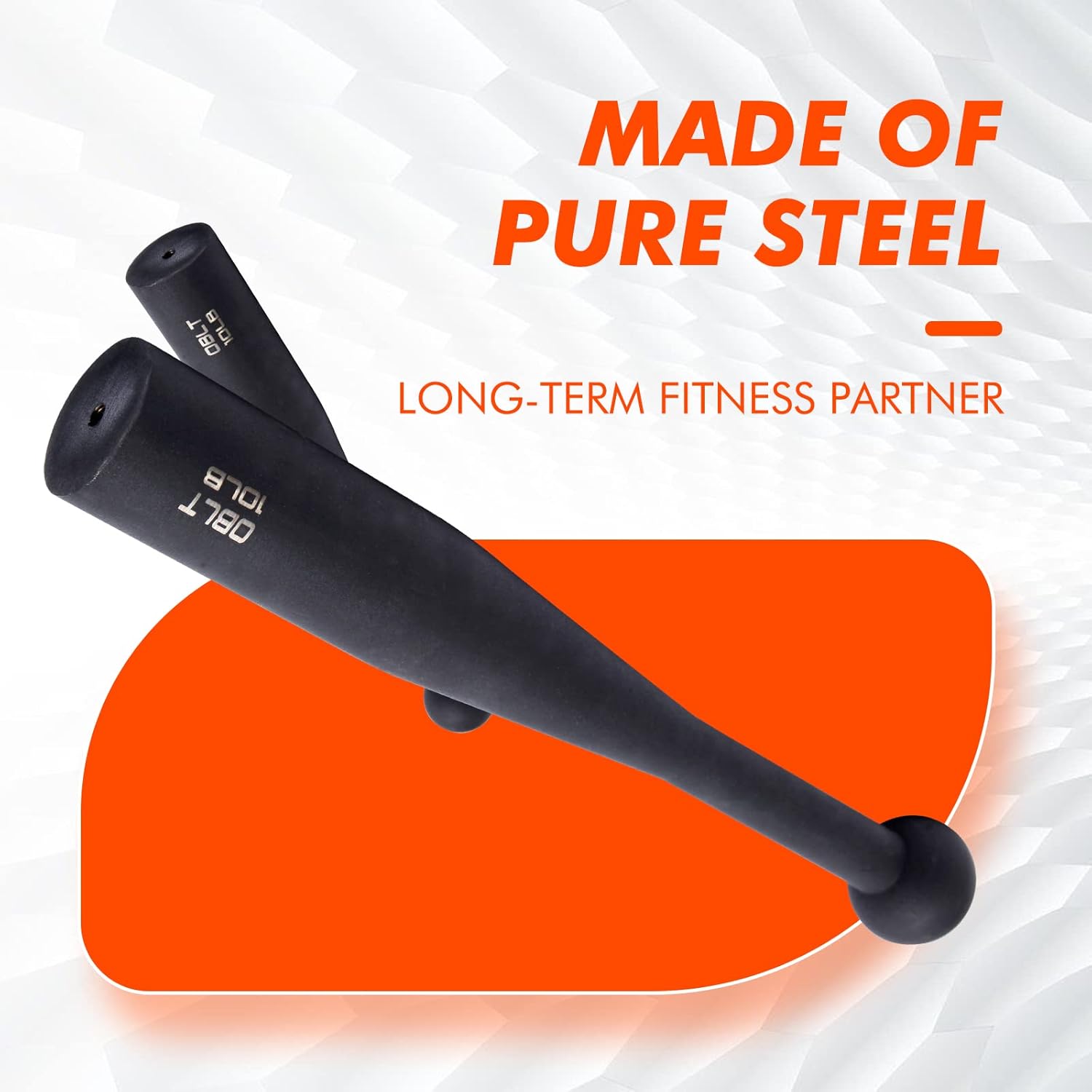 Indian Clubs - Steel Clubs for Workout Training, Weighted Exercise, 5LB, 10LB, 15LB for Strength Training - Image 6