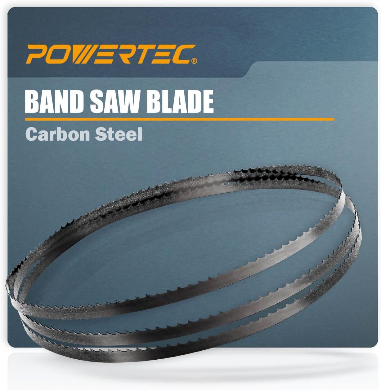 POWERTEC 72-1/2 Inch Bandsaw Blades, 1/2" x 3 TPI Band Saw Blades for Delta 28-195, Sears Craftsman, Skil and Dremel 10" Band Saw for Woodworking, 1 Pack (13223)