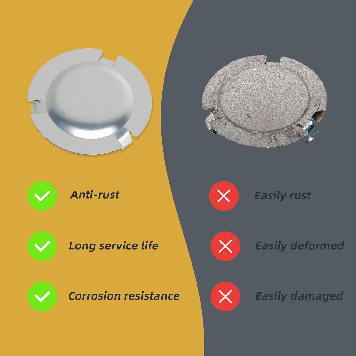 24205900Transmission Bell Housing Inspection Cover (62 mm) Automatic Transmission Torque Converter Housing Plug With 3 Tangs (Tabs) Compatible with Buick Cadillac Chevrolet Hummer Transmission cover - Image 4