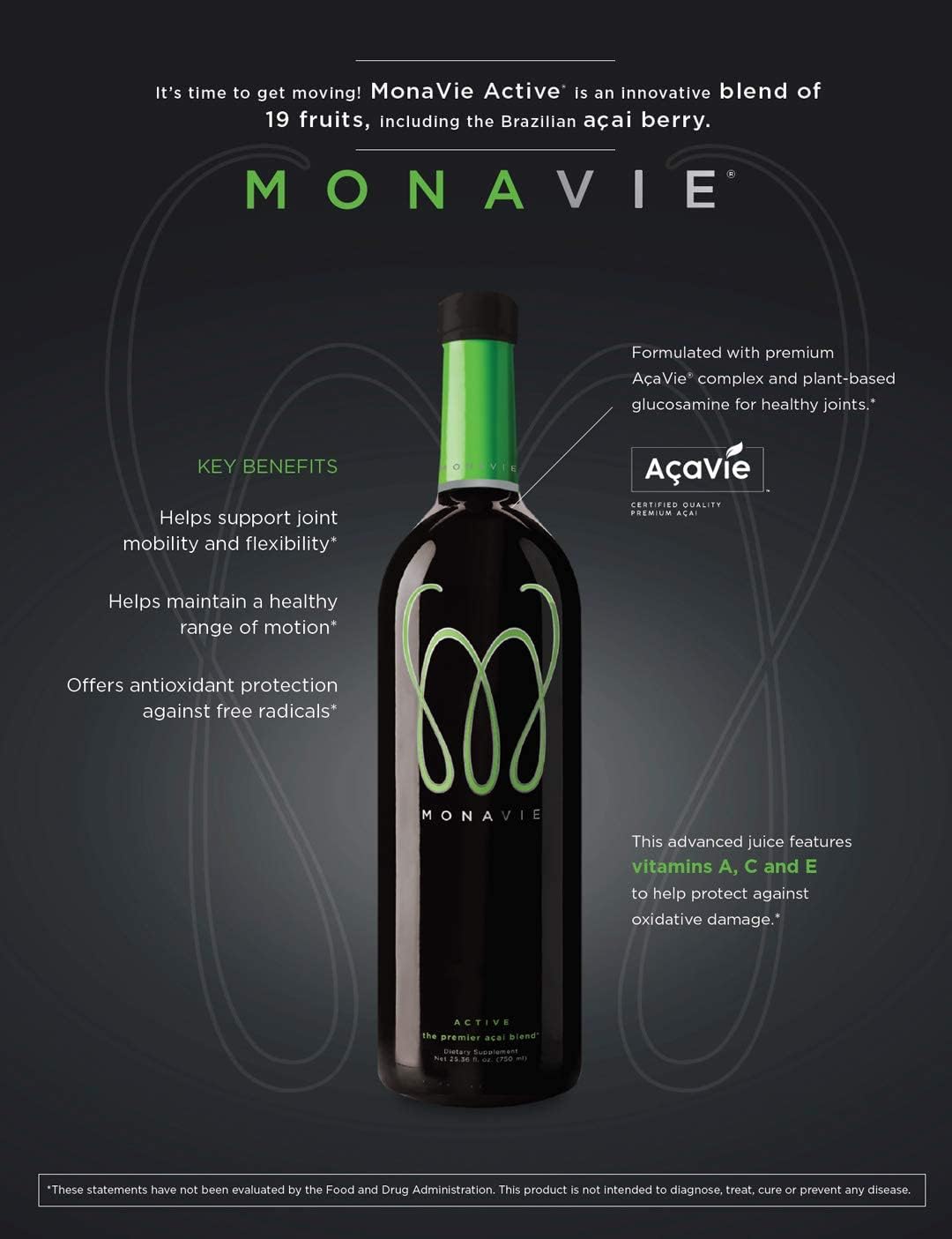 Monavie Active, 1 Case | 4 Bottles, 25.3oz Each - Image 3