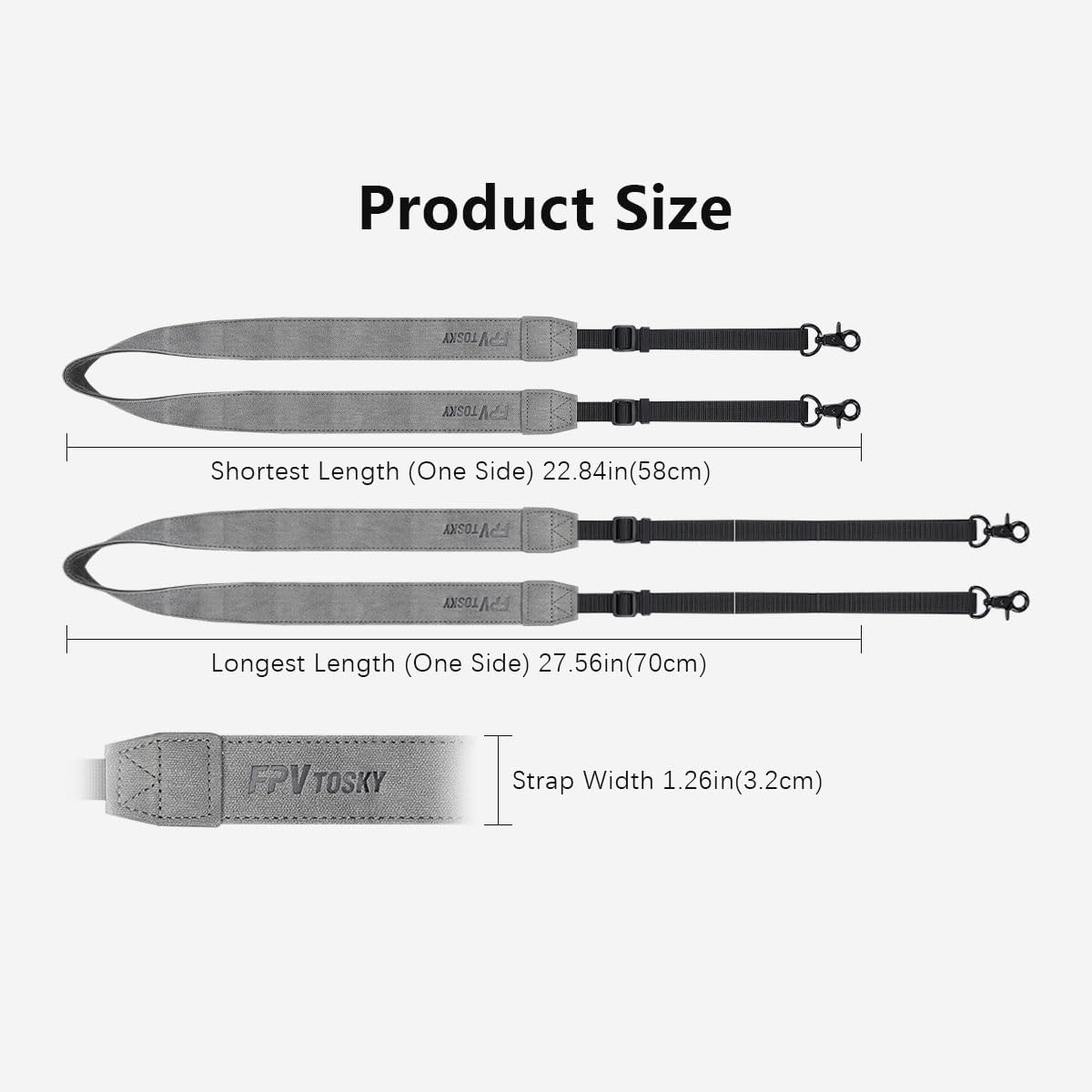 FPVtosky Lanyard for DJI RC 2 & RC & RC Pro 2, RC Neck Strap, Soft Leather Compatible with DJI Remote Controller Accessories - Image 7