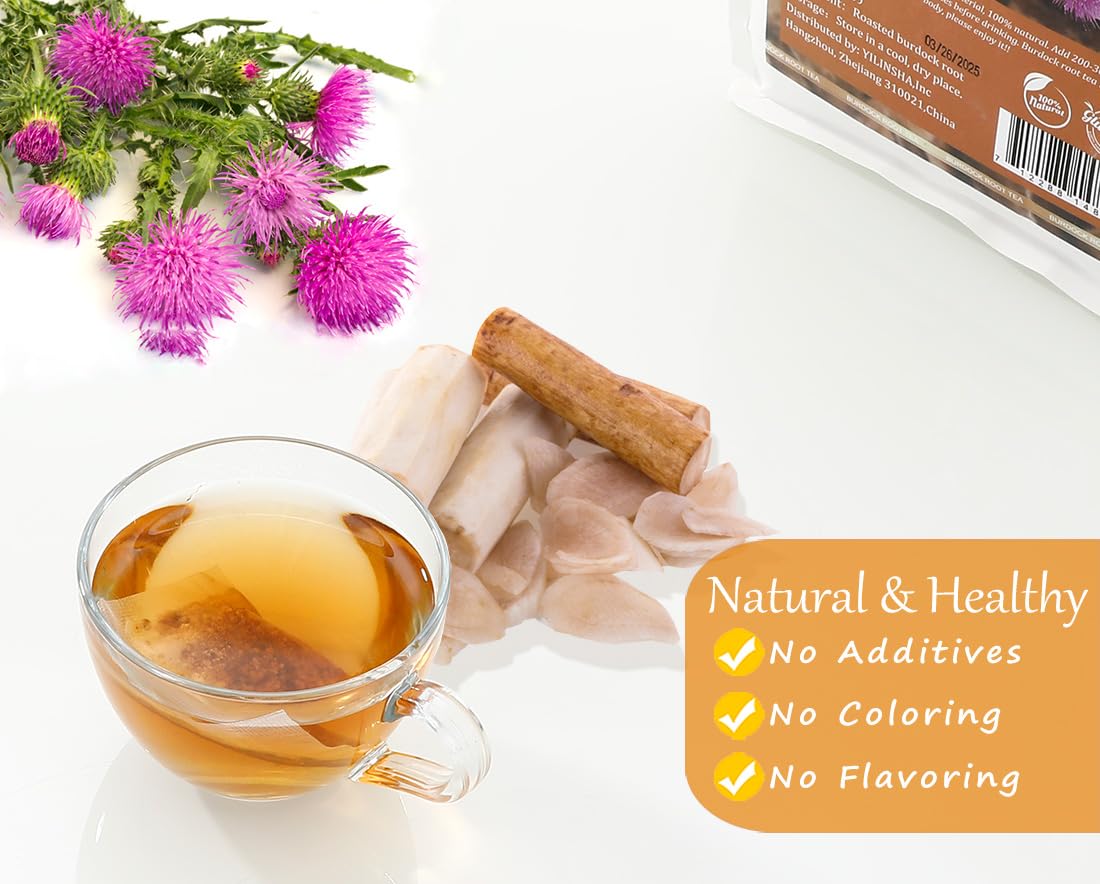 Premium Burdock Root Tea Bags,140 Tea Bags.100% Natural Burdock Tea,No Additives,Caffeine Free. - Image 5
