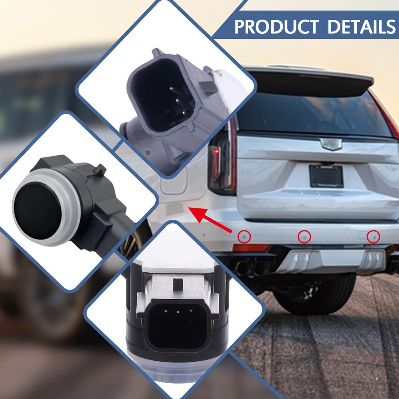 Bumper Park Assist Object Sensor,for Chevy Silverado/Tahoe/Suburban,for GMC Yukon XL/Sierra,for Cadillac CTS/XTS/XT5/Escalade Replace 52050134 84078131 84153946,for Buick Encore/Lacrosse 4.3/5.3/6.0L - Image 7