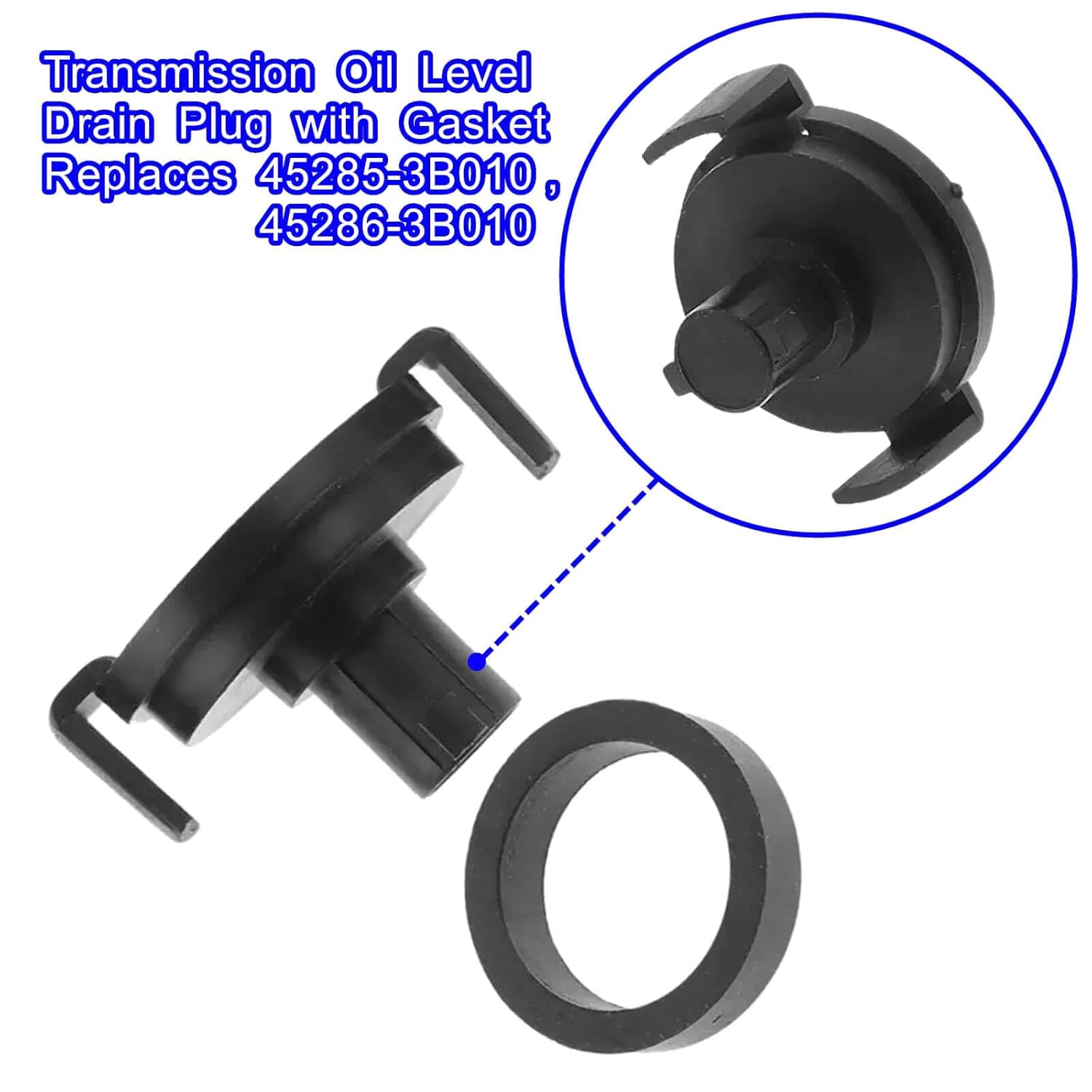 Transmission Oil Level Drain Plug with Gasket for Hyundai Elantra, Tucson, Sonata & Kia Optima, Soul, Sportage, Telluride, Replaces 45285-3B010, 45286-3B010 - Image 6