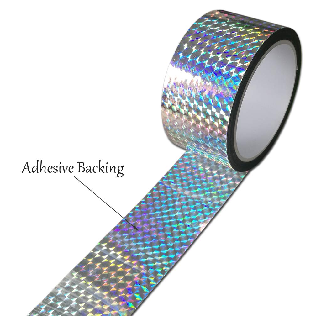Self-Adhesive Holographic Reflective Tape for Craft Project, DIY Art, Home Decoration, Holiday Packing, etc, 2 Inches by 164 Feet - Image 2