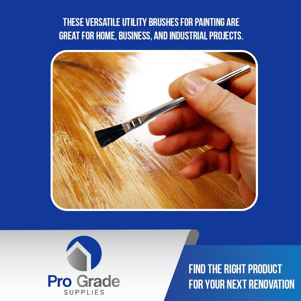 Pro Grade - Acid Brushes - 36 Count 3/8 Inch Boar Hair Acid Flux Brushes - Image 6