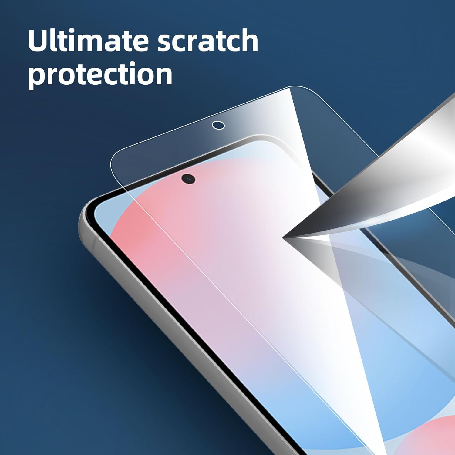 NEW'C 3 Pack Designed for Samsung Galaxy S25 FE Screen Protector,Tempered Glass,Case Friendly Scratch-proof, Bubble Free, Ultra Resistant - Image 6
