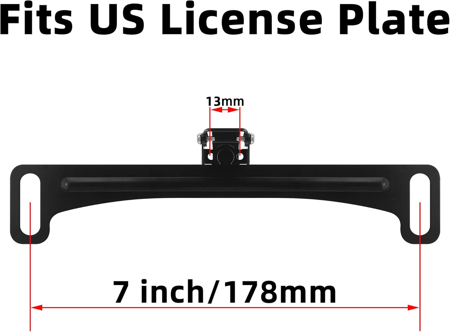 Car Reverse Camera License Plate Bracket - Universal Car Dash Cam Mirror Camera/w Rearview Camera Kit Mount Holder for Backup Camera Mounting Accessories (Installation Bracket Only) - Image 3