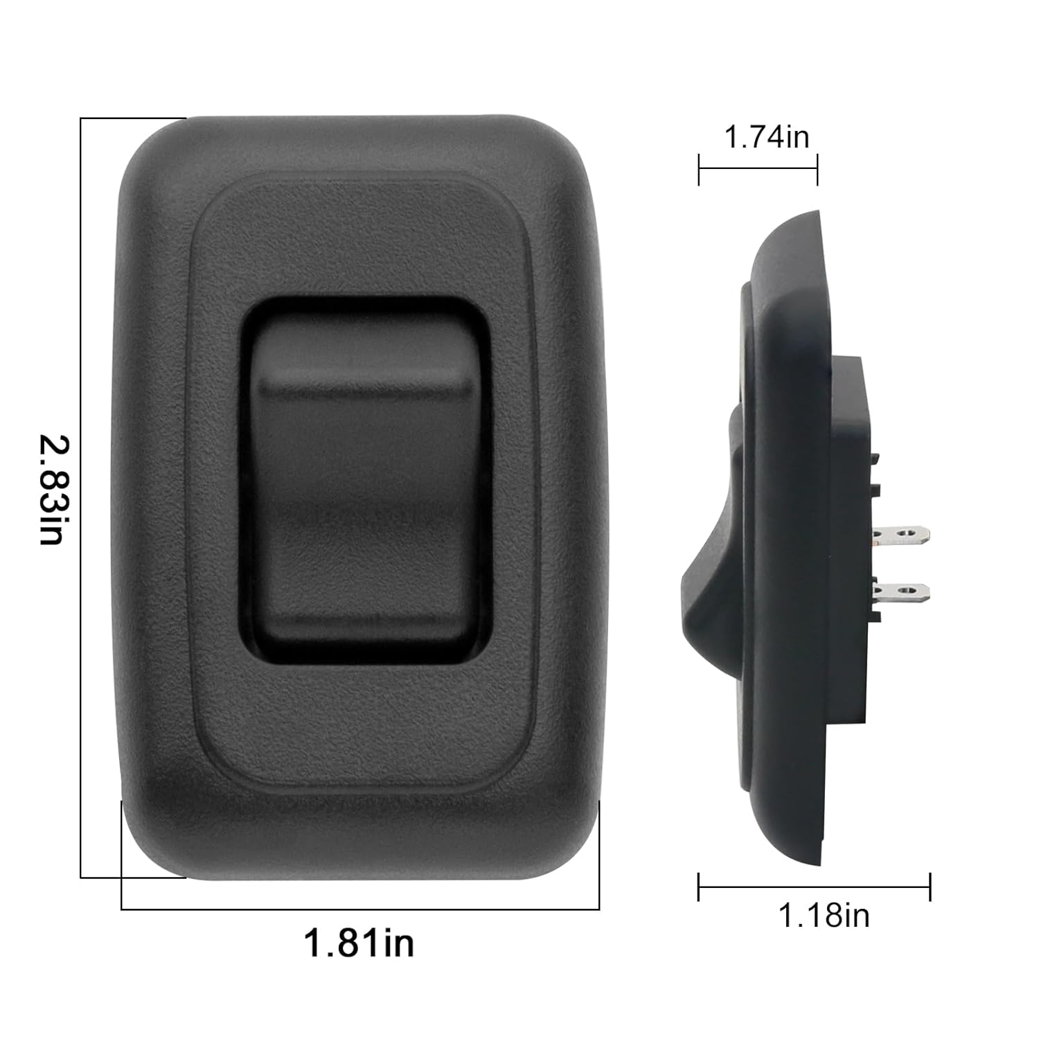 Single SPST On-Off Switch with Bezel, Technology Components 12V Light Switch for RV, Camper, Trailer - Image 2