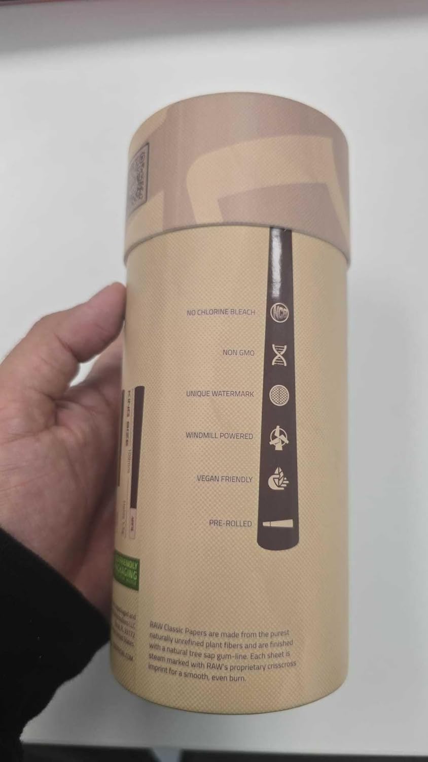 RAW Cones Classic King Size - 100 Pack - Slow Burning Pre Rolled Paper with Tips and Packing Tubes Included - Image 6