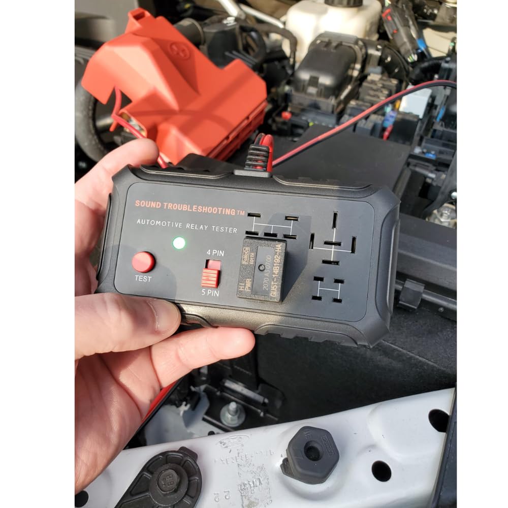 Automotive Relay Tester - 4 & 5 Pin 12V Auto Diagnostic Tool, Small Handheld DIY Car Tester with Battery Clips, Relay Testing Kit, Electrical Systems Tool | Patented - Image 6