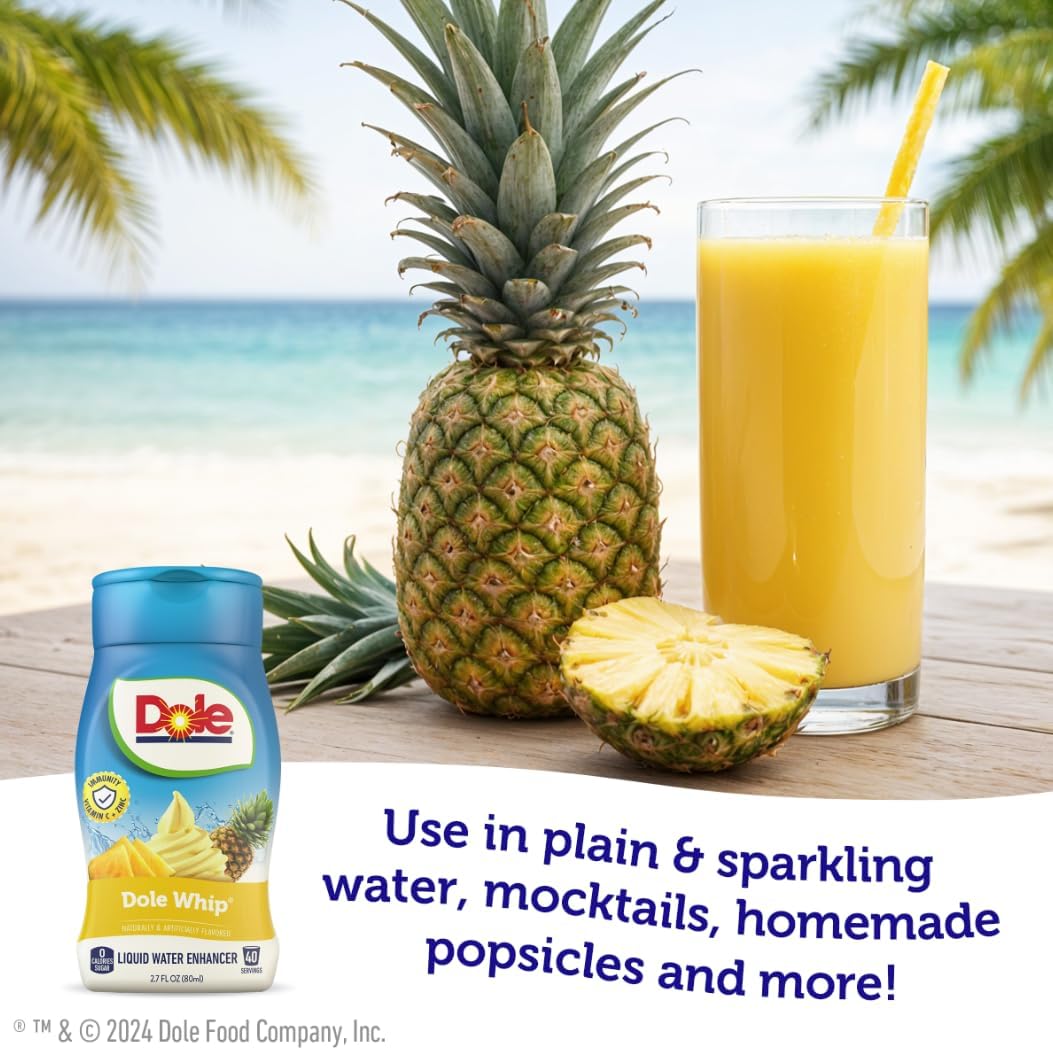 Dole Tropical Splash Liquid Water Enhancer - Sugar Free & Delicious, Makes 160 Flavored Water Beverages - Pack of 4 - Image 3