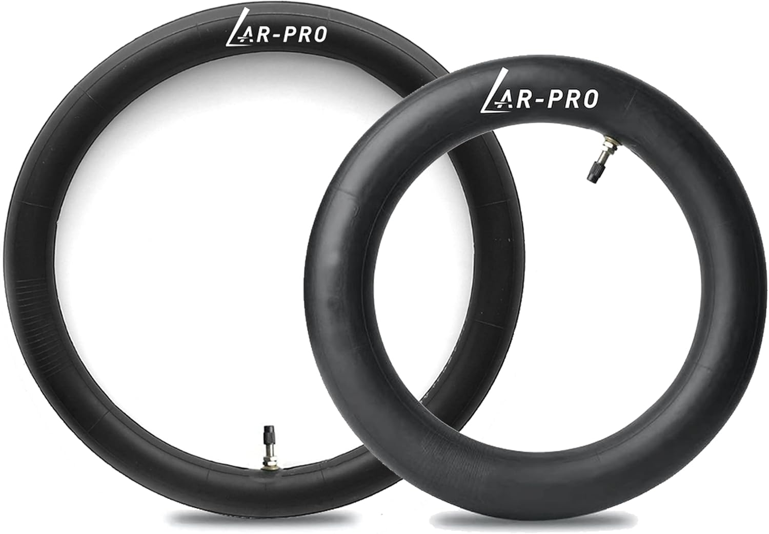 (2-Pack) 2.75-17 (70/100-17) Front and 3.00-14 (90/100-14) Rear Inner Tube for Dirt Bike Tires - Compatible with Honda Trail, Baja Motorsports, 110cc, 125cc, and 140cc Off-Road Bikes and More