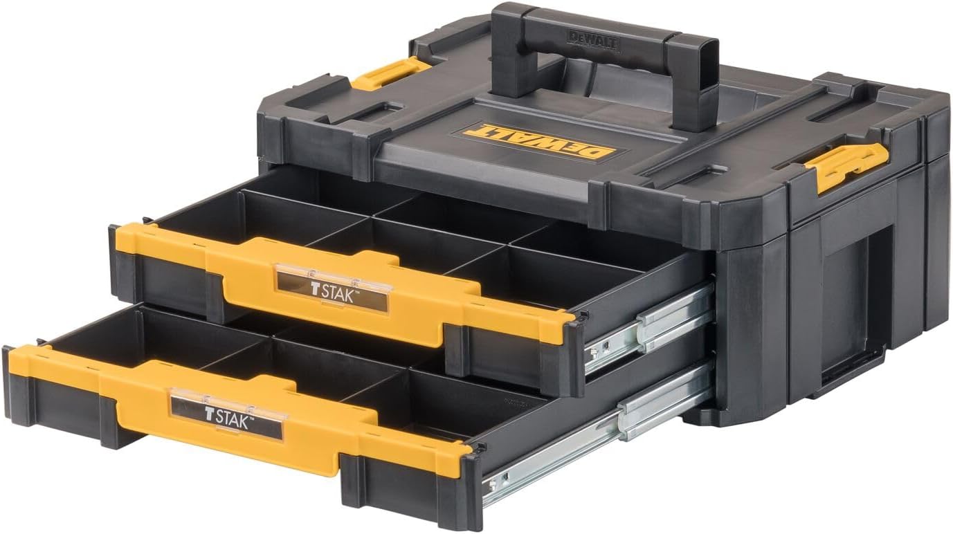 DEWALT TSTAK Tool Storage Organizer with Double Drawers, Holds Up to 16.5 lbs. (DWST17804) - Image 3