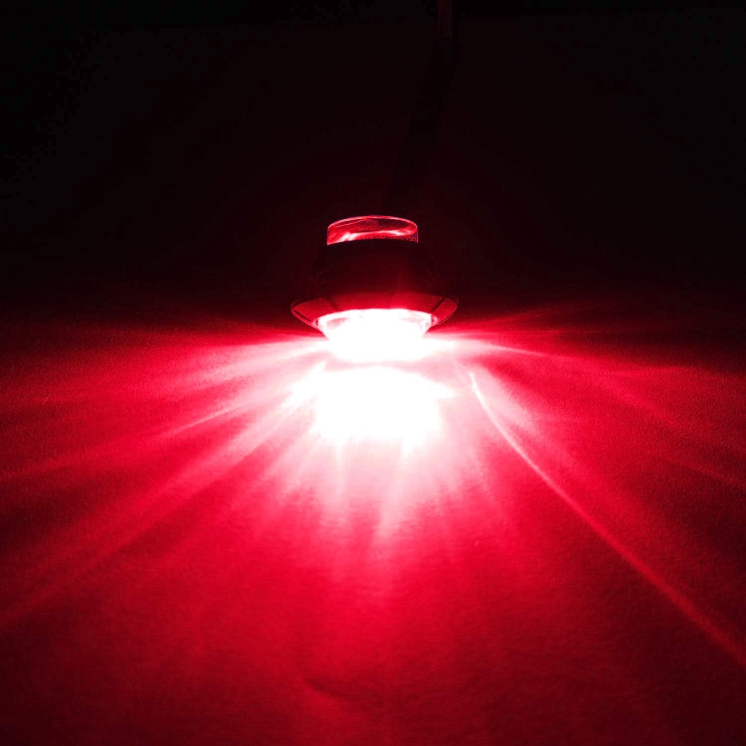 (5 Red + 5 Green) Waterproof Marine Boat LED Lights, Underwater & Deck Courtesy Lights, 12V for Yacht, Boat, Fishing, Pontoon, Sailboat, Kayak - Image 2