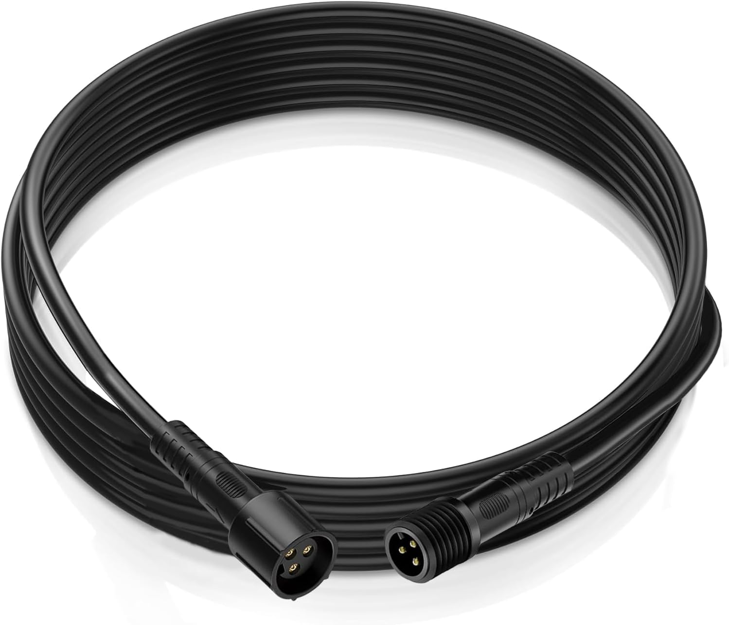 4 PCS 4FT 3 Pin RGB Rock Light Extension Wire, Design for Our Brand's Rock Lights, Other Brands Must Meet The Conditions of which Length of The Male Plug is 0.24 Inches and The Female is 0.39 Inches