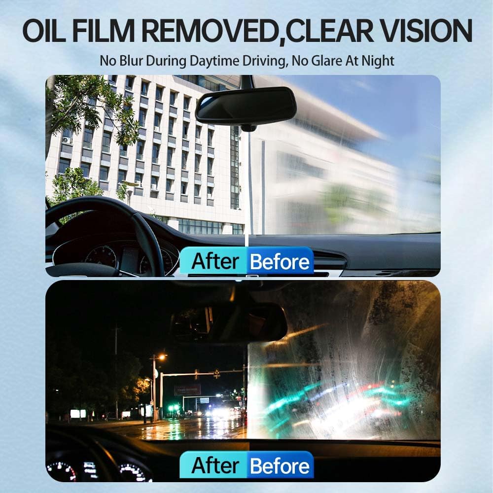 Glodway Glass Cleaner For Car Windshield,Oil film Remover, Streak-Free Shine on Automotive Windows, and Mirrors, Ammonia Free, for Auto and Home,4.58 OZ - Image 7