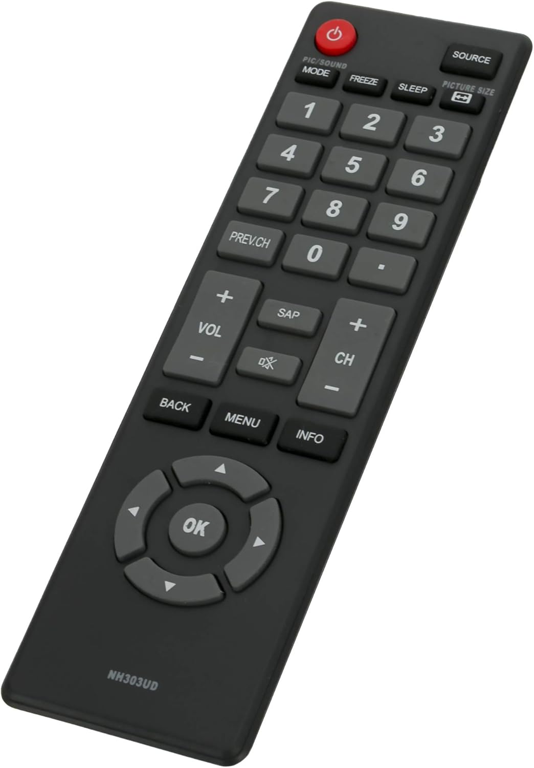 NH303UD Replaced Remote fit for Emerson TV LE391EM4 LF320EM4A LF391EM4 LF461EM4 LF320EM5S LE240EM4 LE320EM4 LF320EM4 LF501EM4 LF461EM4 LF501EM4 LF501EM4F LE240EM4 LE290EM4 LE320EM4 LF320EM4 LF320EM - Image 4