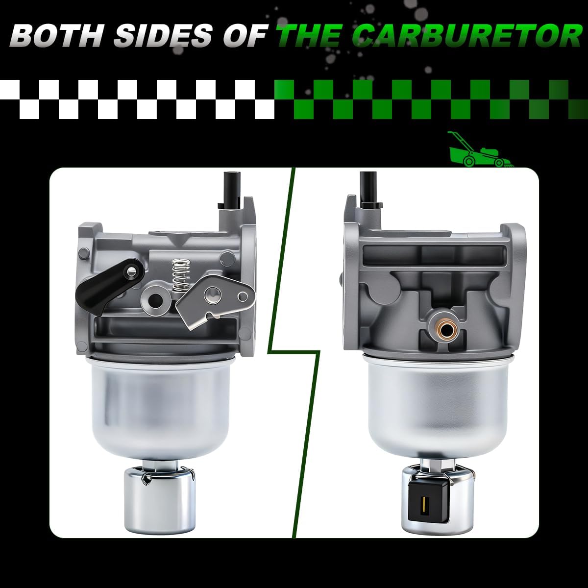 15003-7081 Carburetor with Fuel Pump Fit for Kawasaki FH580V FH541V 19Hp 4 Cycle Engines Replaces #15004-7056 15003-7102 15003-7086 - Image 2